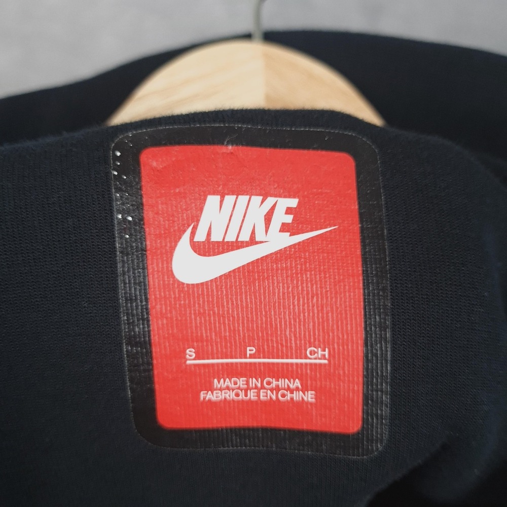 Nike Tech Fleece Half Zip Sweatshirt Womens Small Black Running Top Thumb Hole - Picture 14 of 16